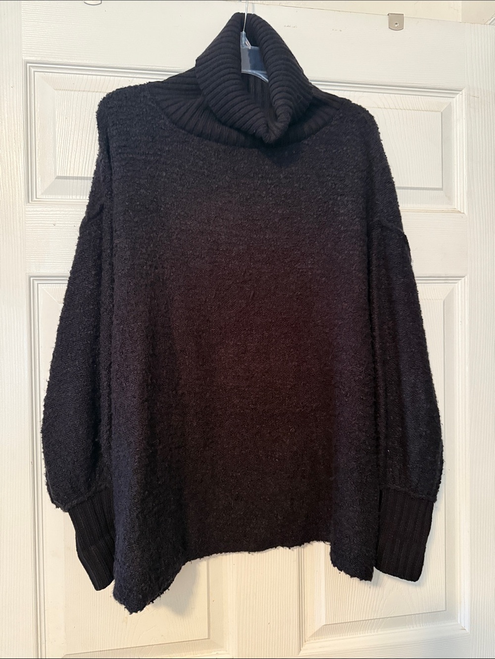 Double Zero Black Cowl Neck Sweater